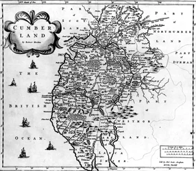 カンバーランドの地図、c.1695